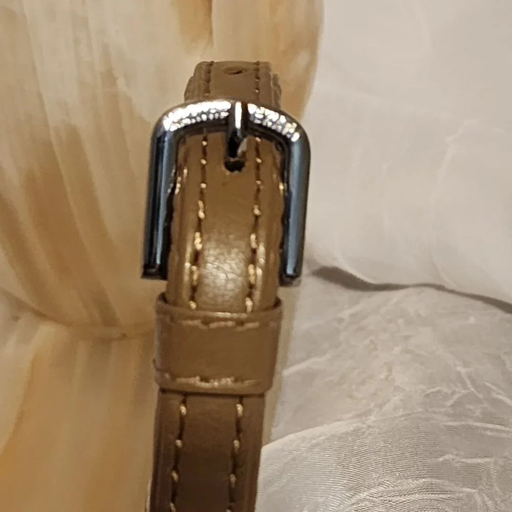 Leather Dog Collar - Martha Stewart - Size 14 - Tan